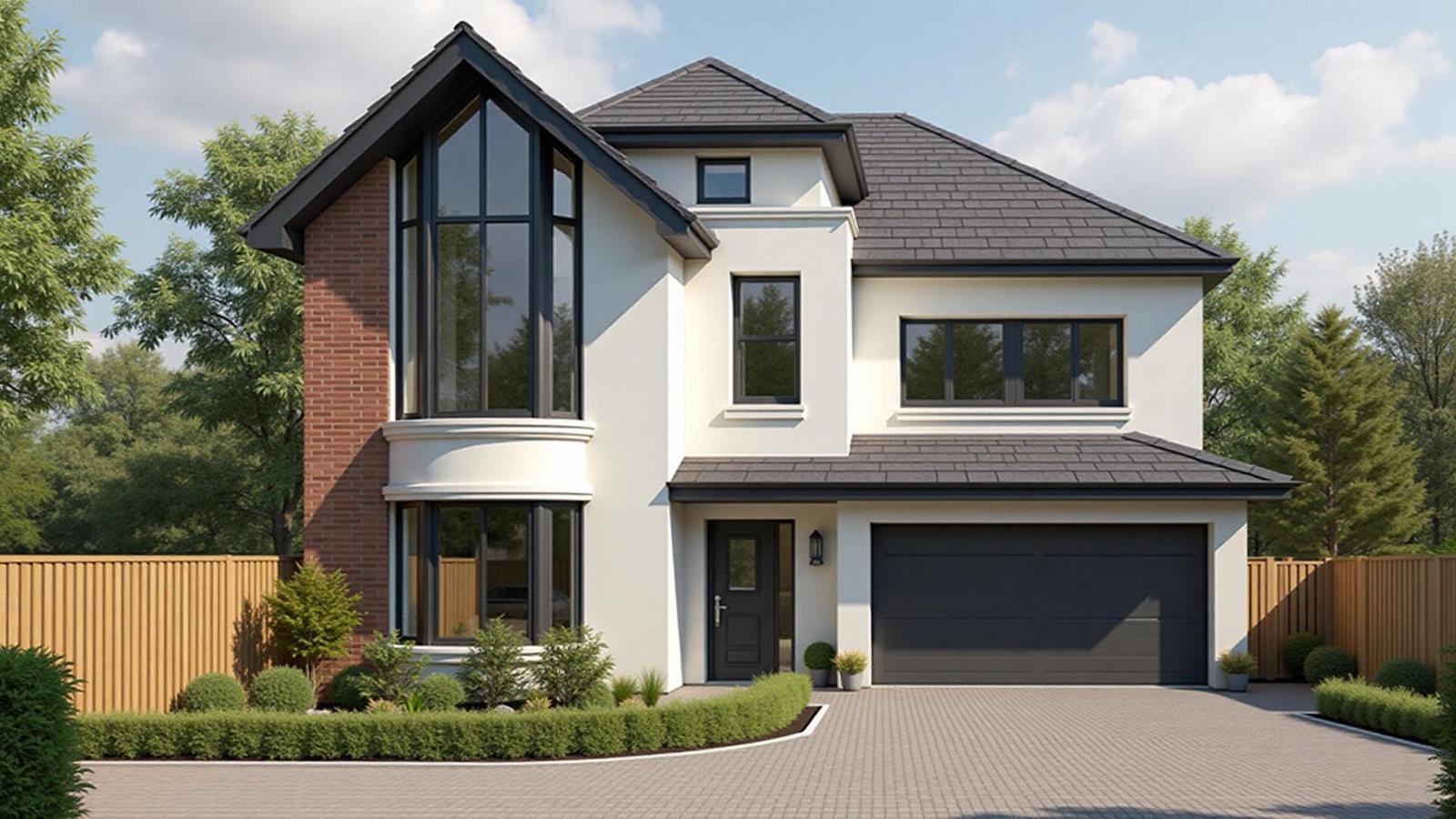 Home refurbishment Leicester - beautifully renovated modern home exterior by Leicester Refurbs